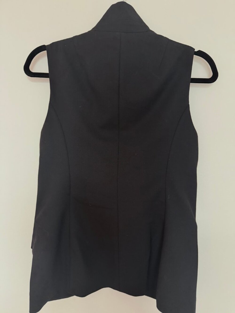 rag & bone Black Wool Longline Vest 2